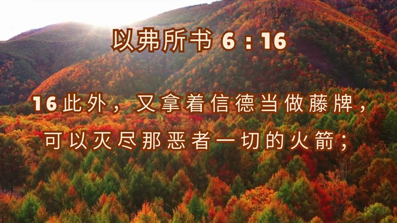 以弗所书 6:16【可以灭尽那恶者一切的火箭】