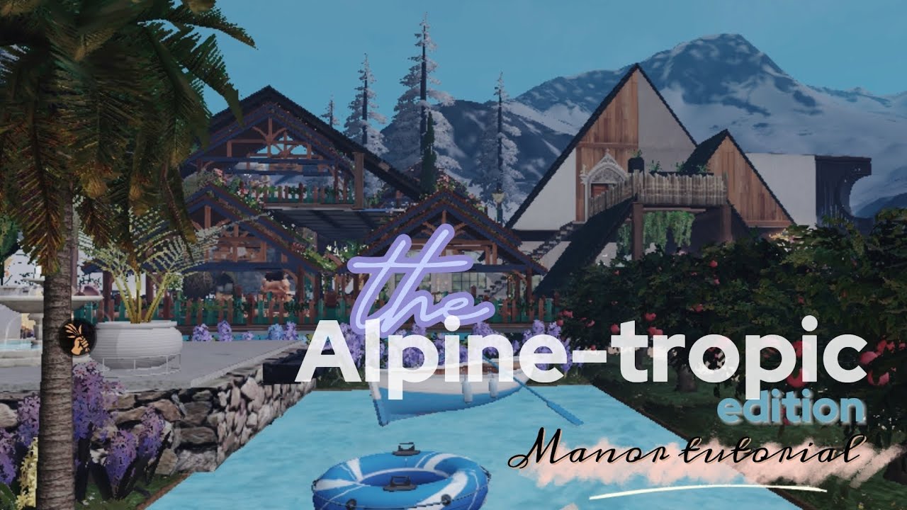 LifeAfter manor design | F2P style | The Alpine - tropic edition 🌴 | with easy guide