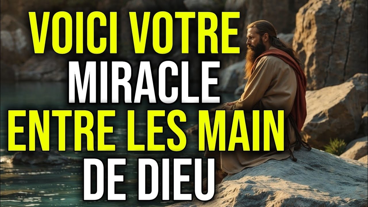Dieu te dit : Le miracle que tu attends repose entre mes mains puissantes, reçois-le.