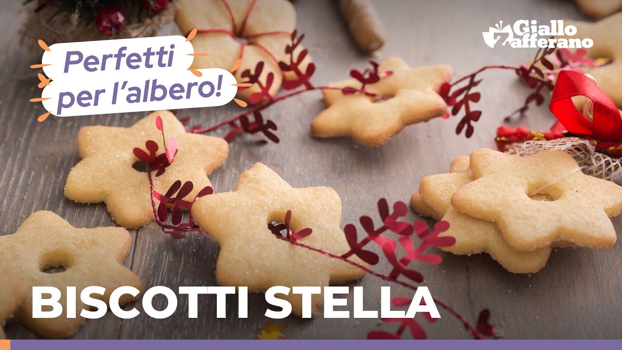 BISCOTTI DI NATALE A FORMA DI STELLA