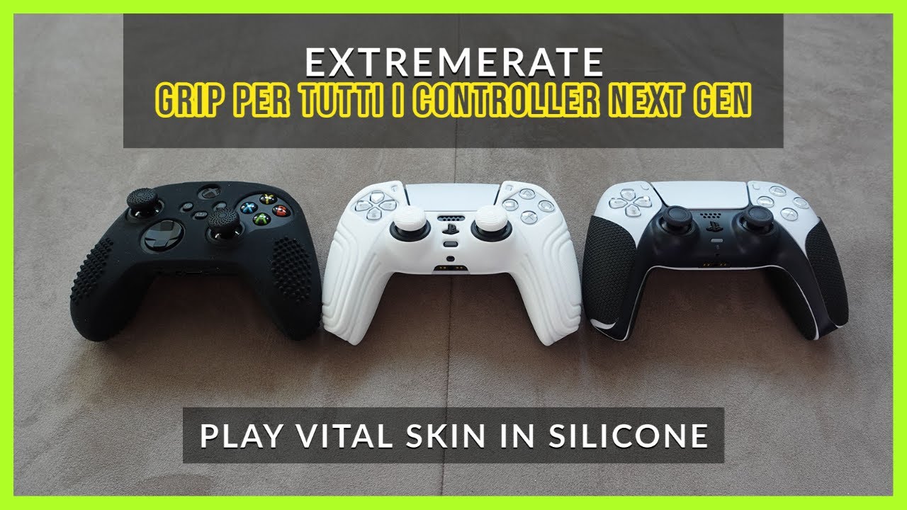 Cover in Silicone DUALSENSE e XBOX Controller SERIE X/S - PlayVital eXtremeRate + Grip alla NextGen!