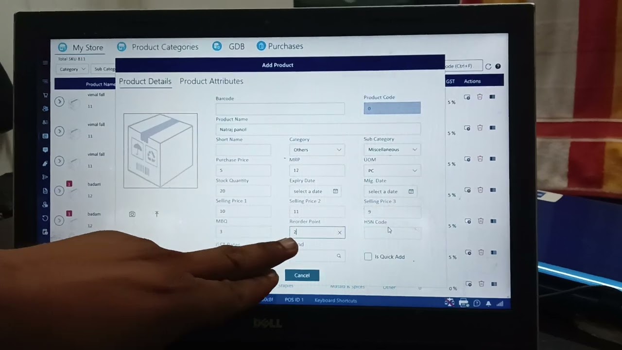 Snapbizz Windows software how to add product and create bill part -1