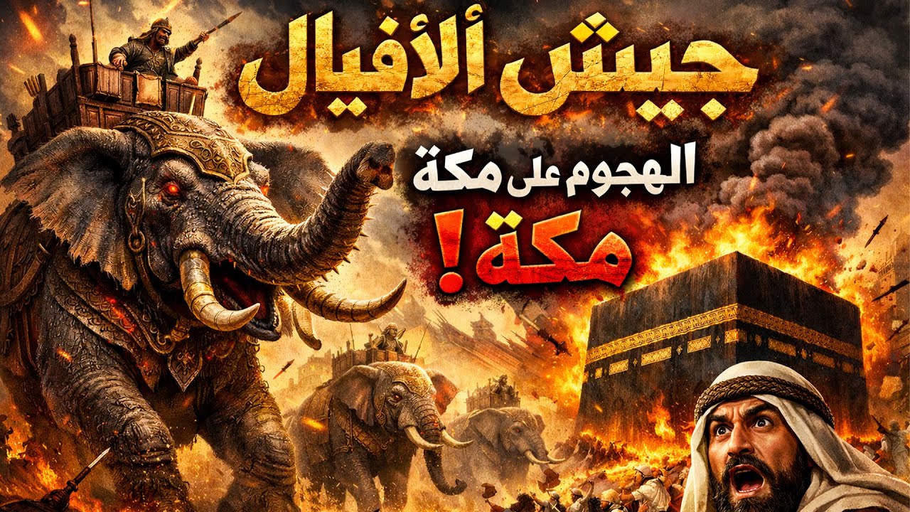 جيش الأفيال هاجم مكة… فأنزل الله جيشًا لا يُرى! (القصة الكاملة)#قصص