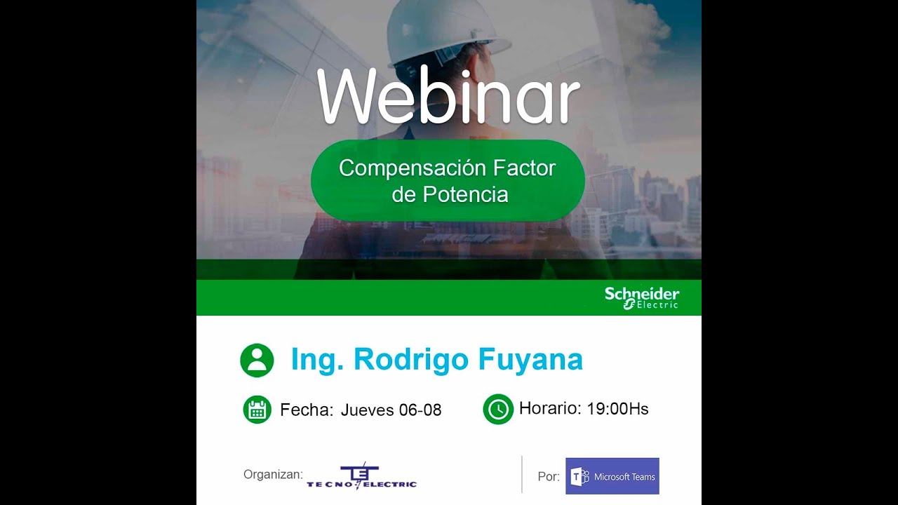 WEBINAR COMPENSACIÓN DE FACTOR DE POTENCIA