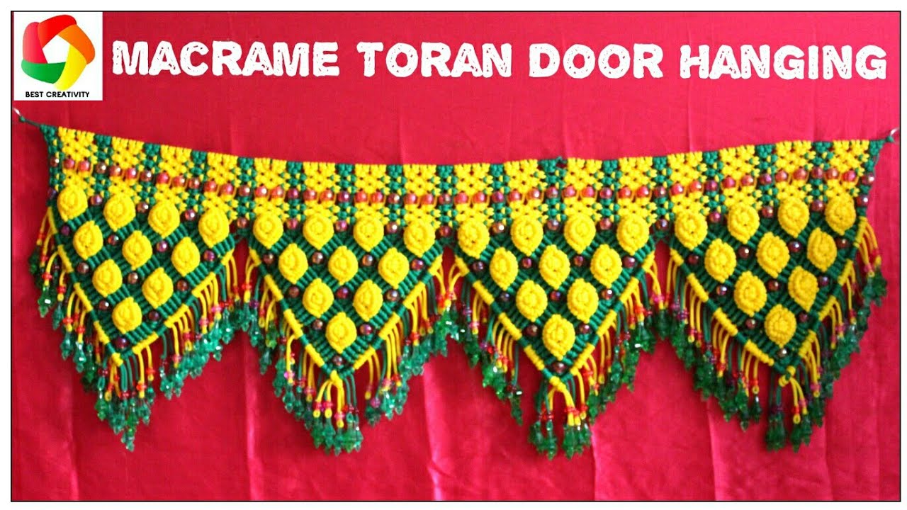 Simple Macrame Toran Door hanging | New Design Hanging | HD tutorial