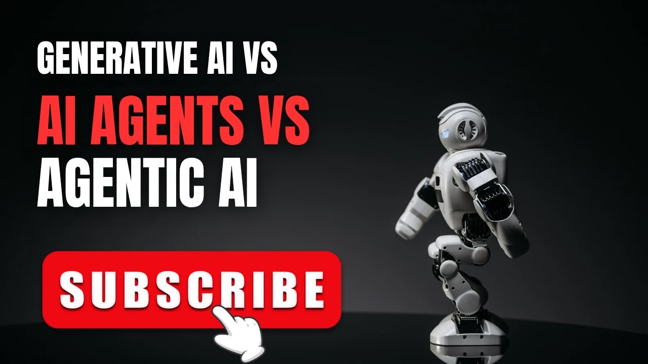 Generative AI vs Agentic AI vs AI Agents — What’s the Real Difference?