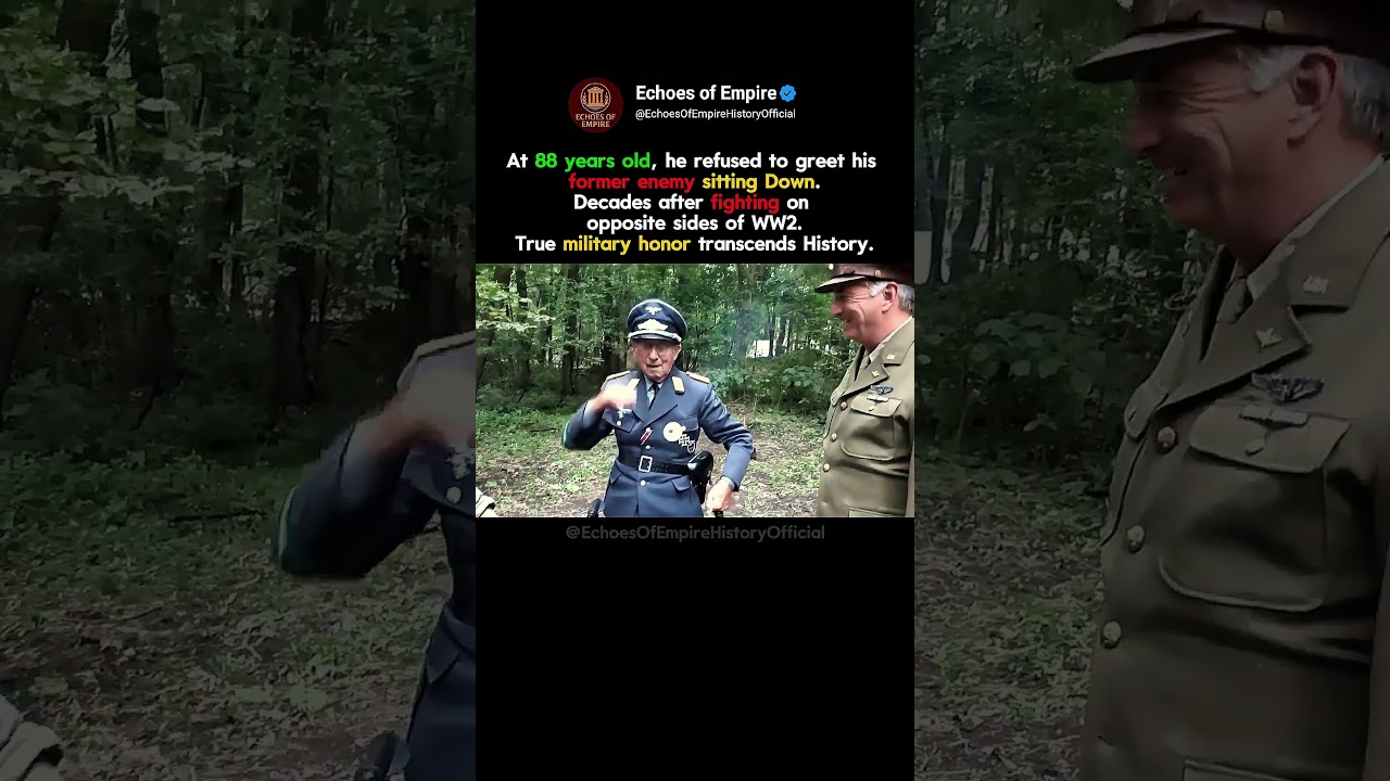 At 88 Years Old, He Refused to Salute Sitting Down 🎖️