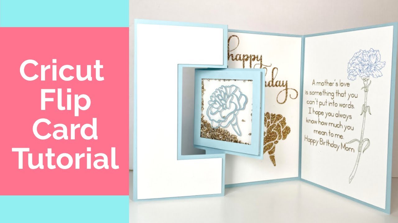 Cricut Flip Card Tutorial | Beautiful Happy Birthday Card #cricut #cricutmade