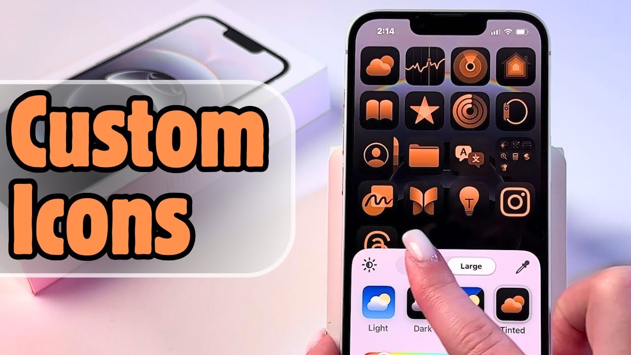 How to Customize Your iPhone 16e Home Screen App Icons with Tinted Color Themes