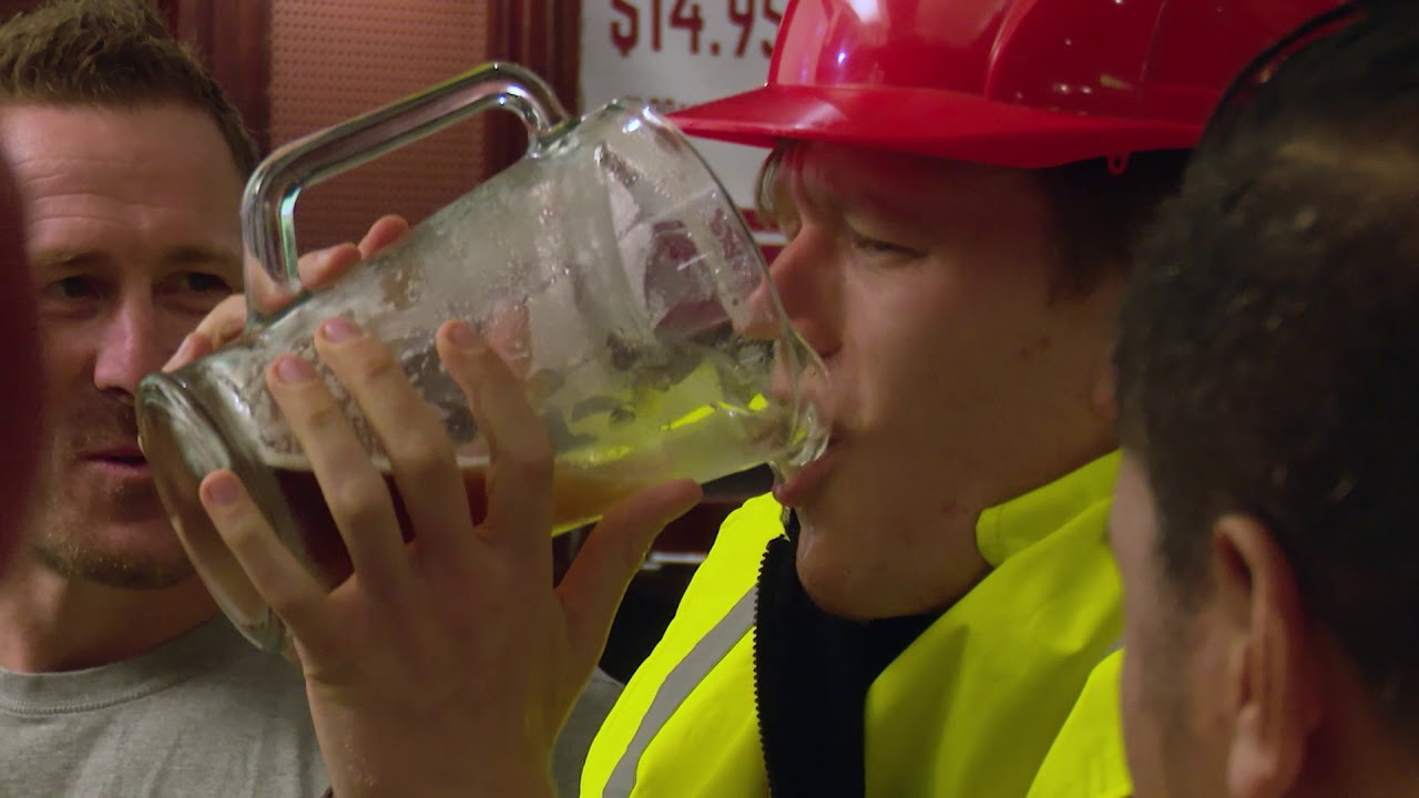 Chris out of Water: Sinking piss with the lads