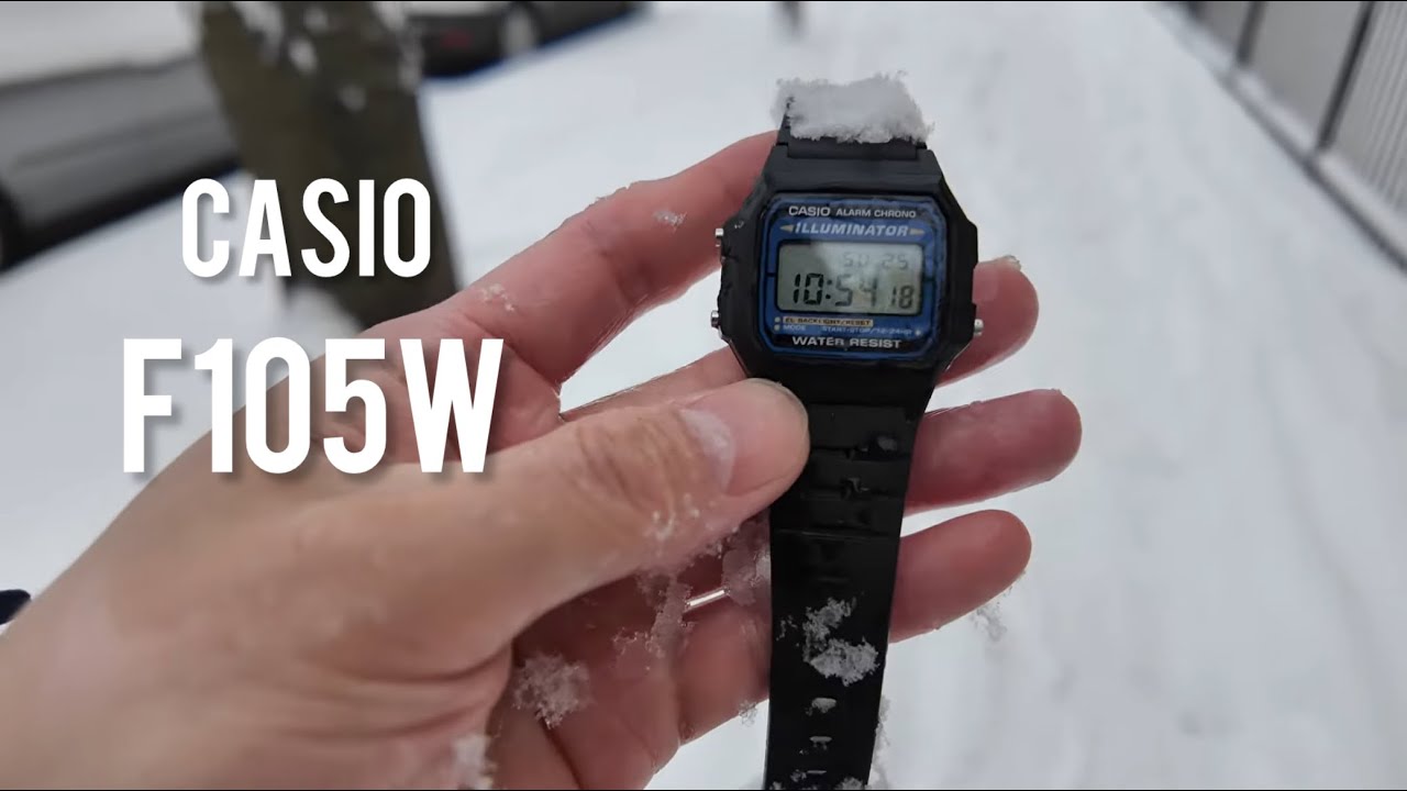 Japanese Dude Unboxes CASIO F105W