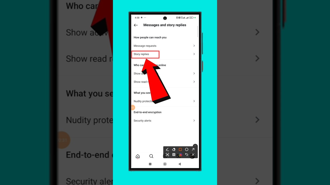 Instagram me story reply ko kaise hide kre/instagram story reply hide/ how to hide story #shorts