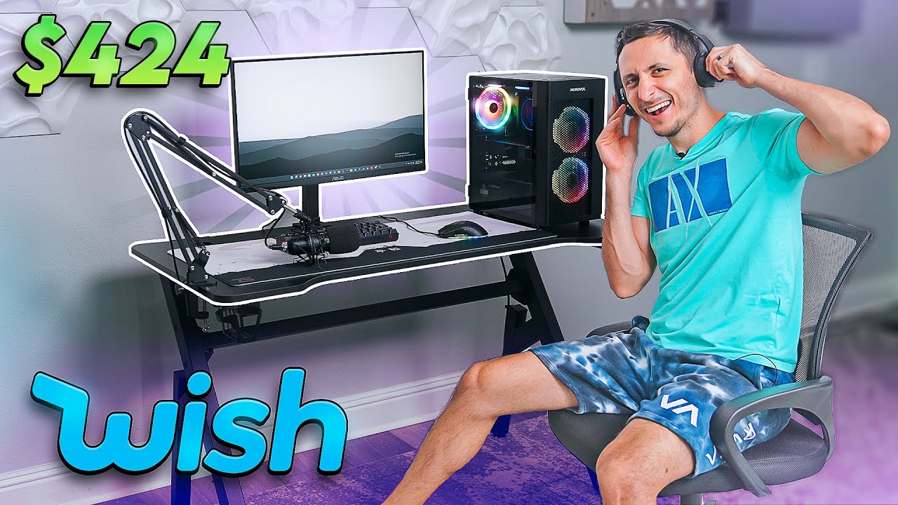 I Built the Cheapest Gaming Setup using only Wish!