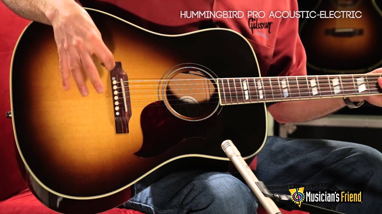 Gibson Hummingbird Pro Acoustic-Electric Guitar, demo'd by Don Ruffatto