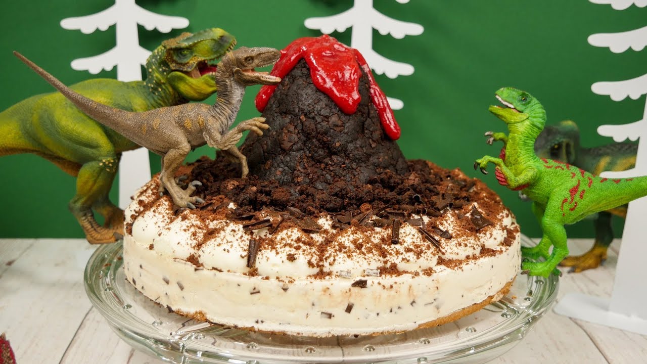 Dino Torte zum Kindergeburtstag | Geburtstagstorte für Kinder | Lava Torte
