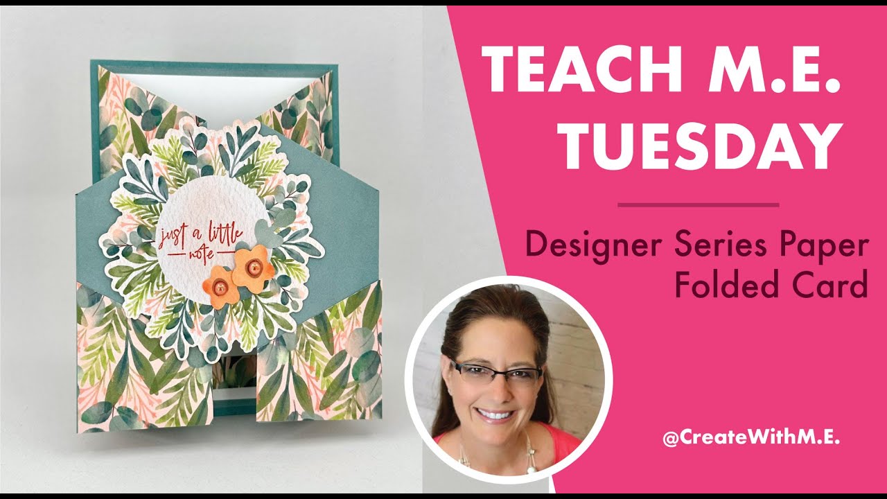 NEW STUFF! Sharin the Frames & Flowers Designer Series Paper from Stampin' Up! Let's make a fun card