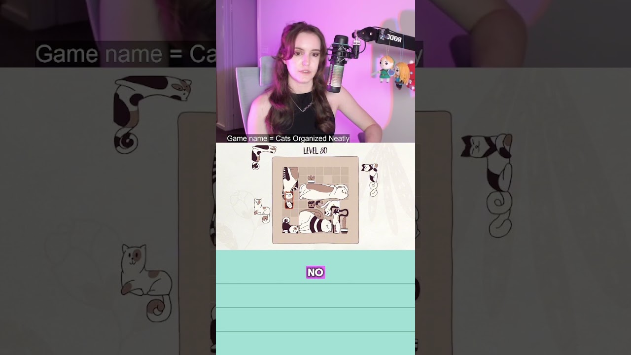 Cosy cat puzzle game! 🐈✨ Lvl 80🎮 #catsorganizedneatly #puzzlegame #nintendoswitchgames #elmza
