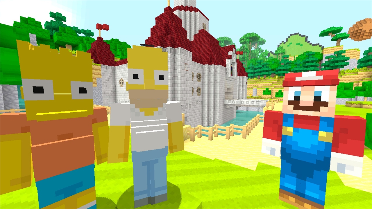 Minecraft Wii U - Super Mario Series - The Simpsons Meet Mario! [168]