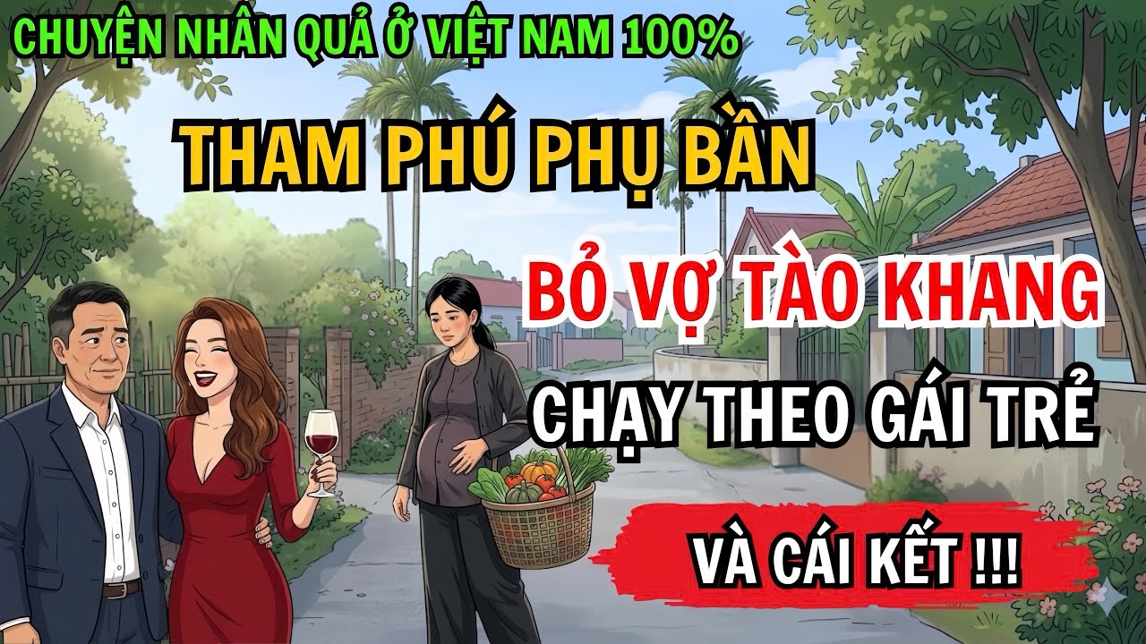 Tham Phú Phụ Bần, Bỏ Vợ Tào Khang, Chạy Theo Gái Trẻ Và Cái Kết Rùng Mình | Chuyện Nhân Quả 100%