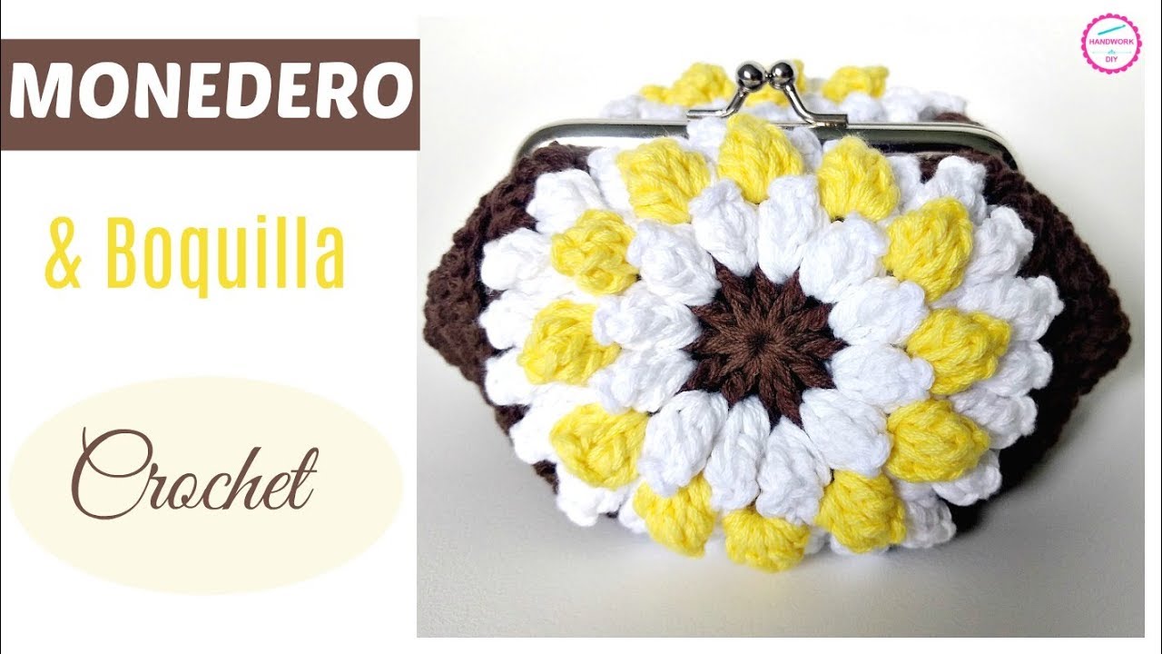 MONEDERO CROCHET CON BOQUILLA / HANDWORK DIY