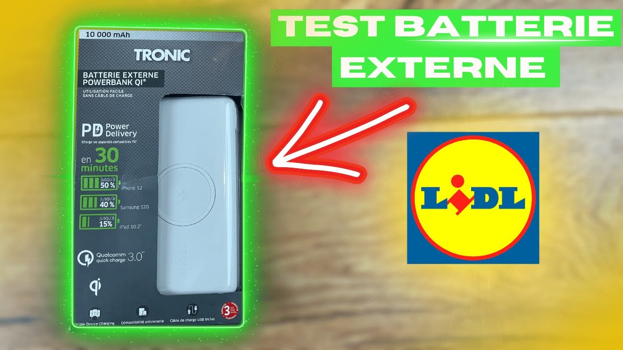 TEST BATTERIE EXTERNE DE CHEZ LIDL !! TEST BATTERIE EXTERNE TRONIC DE CHEZ LIDL ! MEILLEURE BATTERIE
