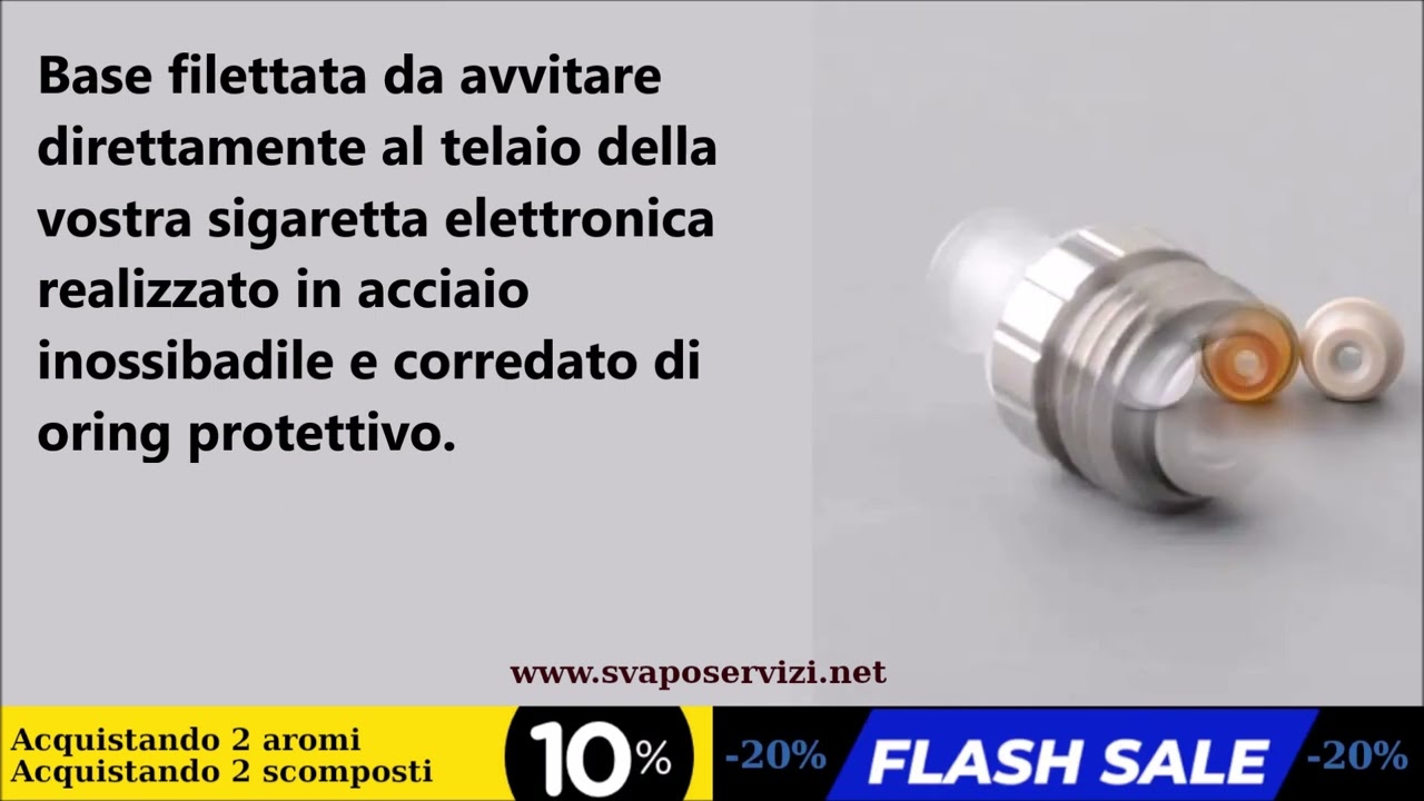Set Drip Tip SXK in stile exo nave con base filettstas per Billet Box Cthulhu Aio