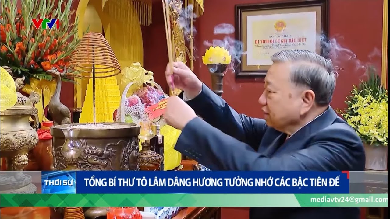 Bản tin trưa 16/2: Tổng Bí thư Tô Lâm dâng hương tưởng nhớ các bậc tiên đế | VTV
