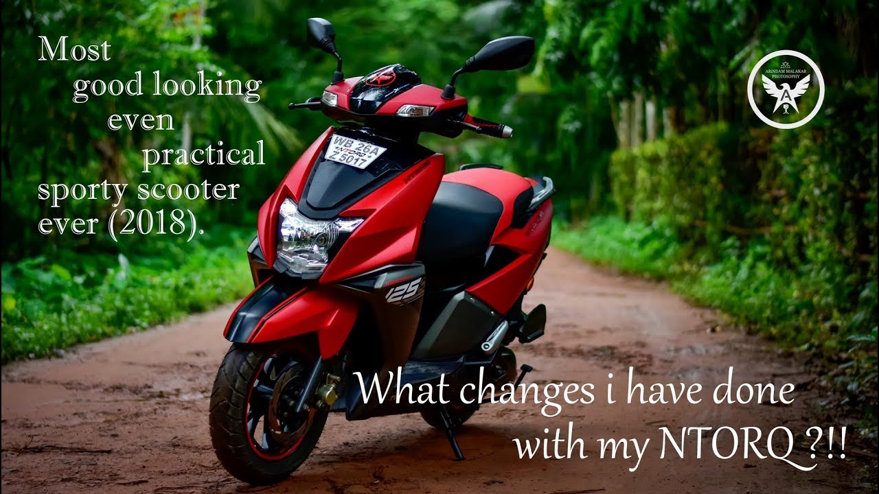 What changes i have done ?! | TVS NTORQ125 Red | Modification | Sporty seat cover | Box | Walkaround
