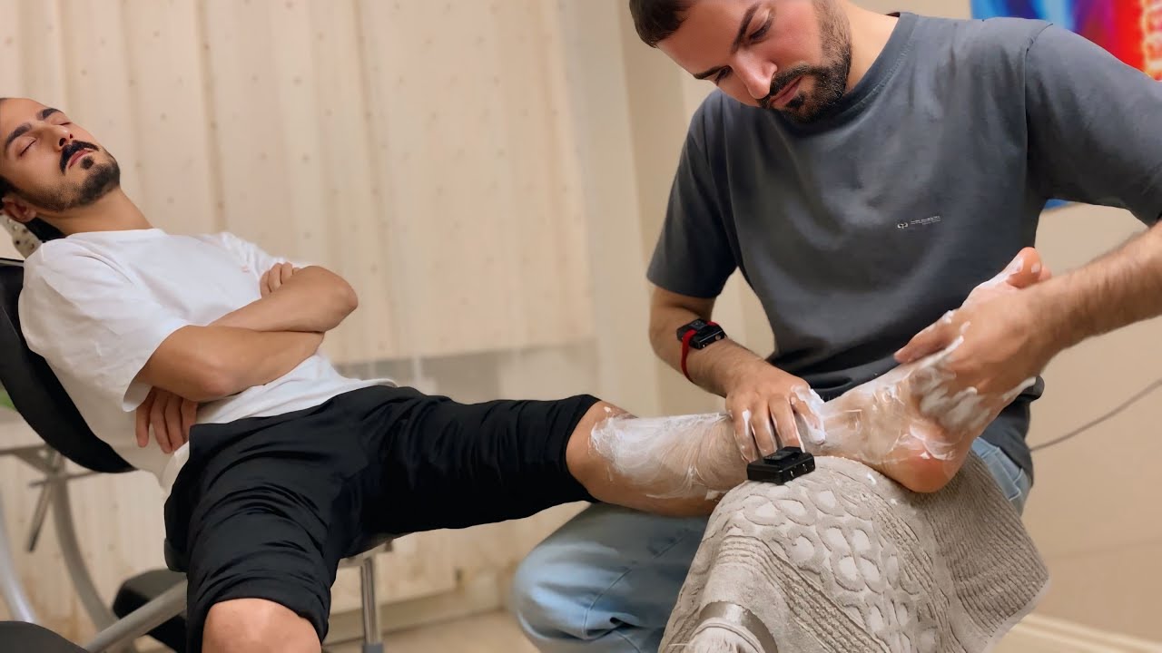 ASMR | Foot Massage & Foamy Cleaning | Deep Relaxation (No Talking)