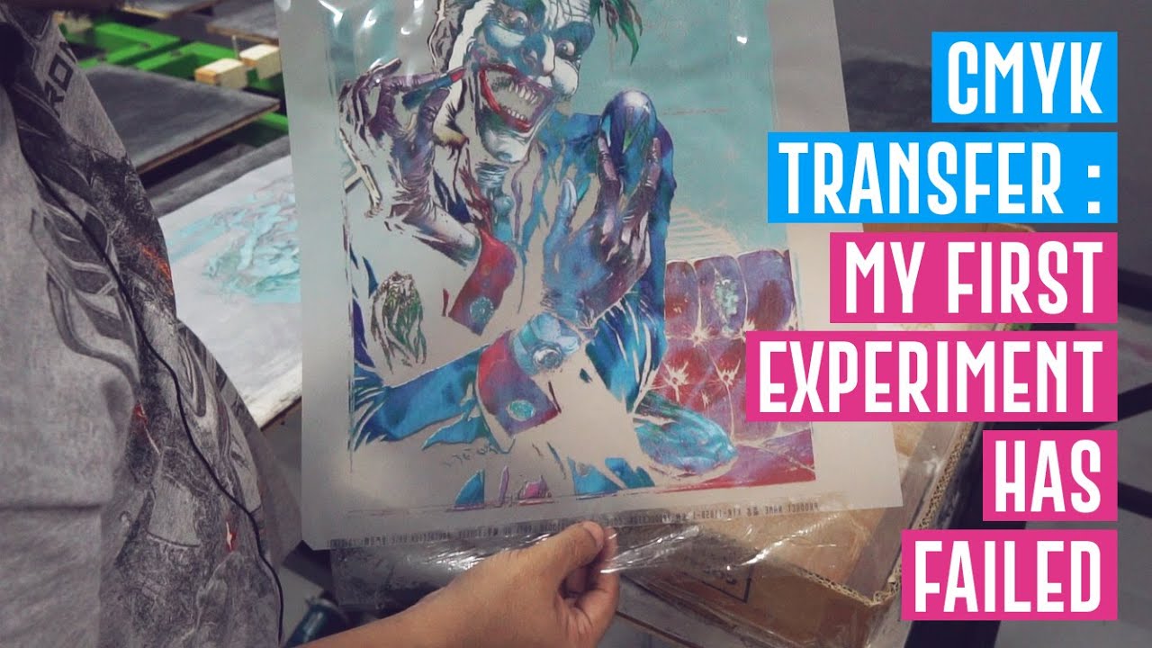 Silk screen : CMYK Transfer - The Experiment Was Failed