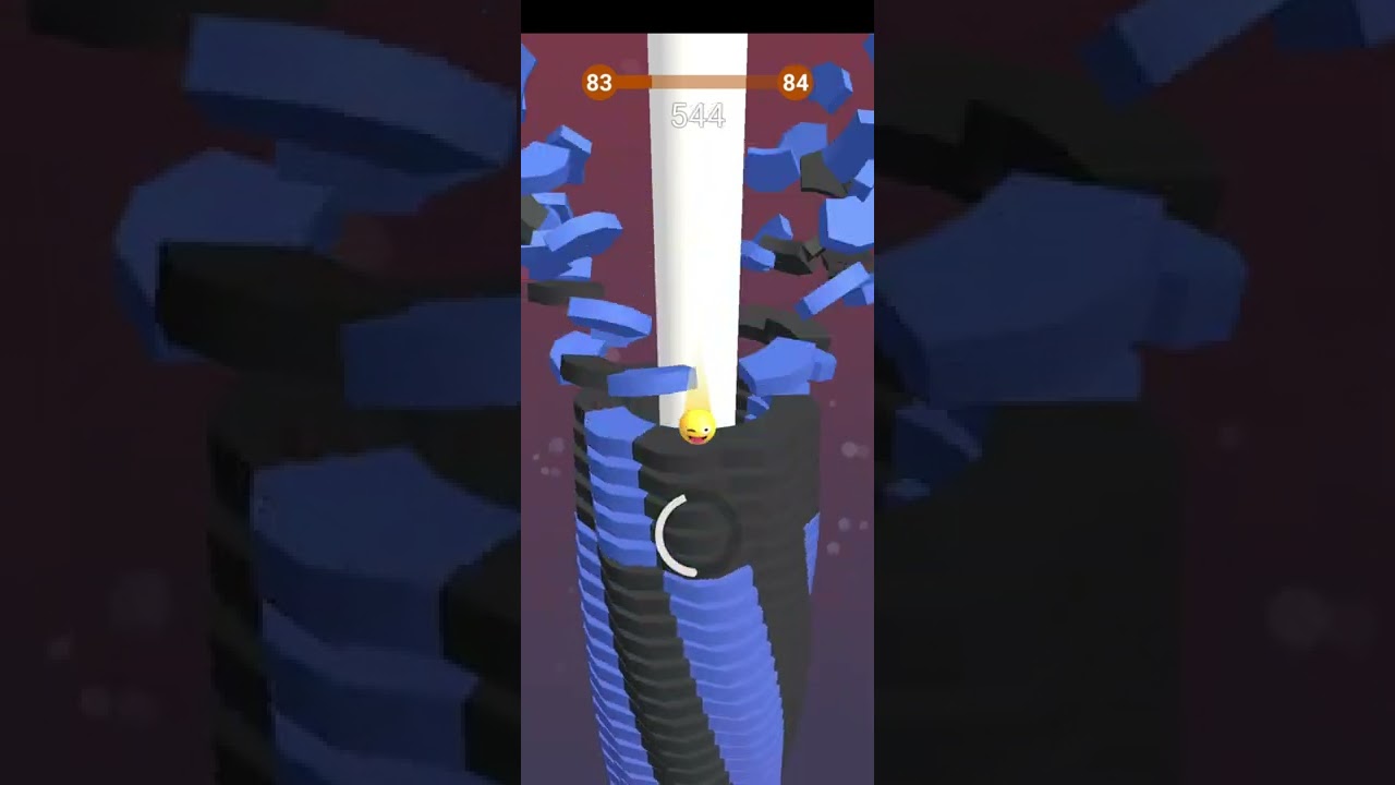 Stack ball | 💥level 83💥 completed by pro gaming with Jubu | #shorts