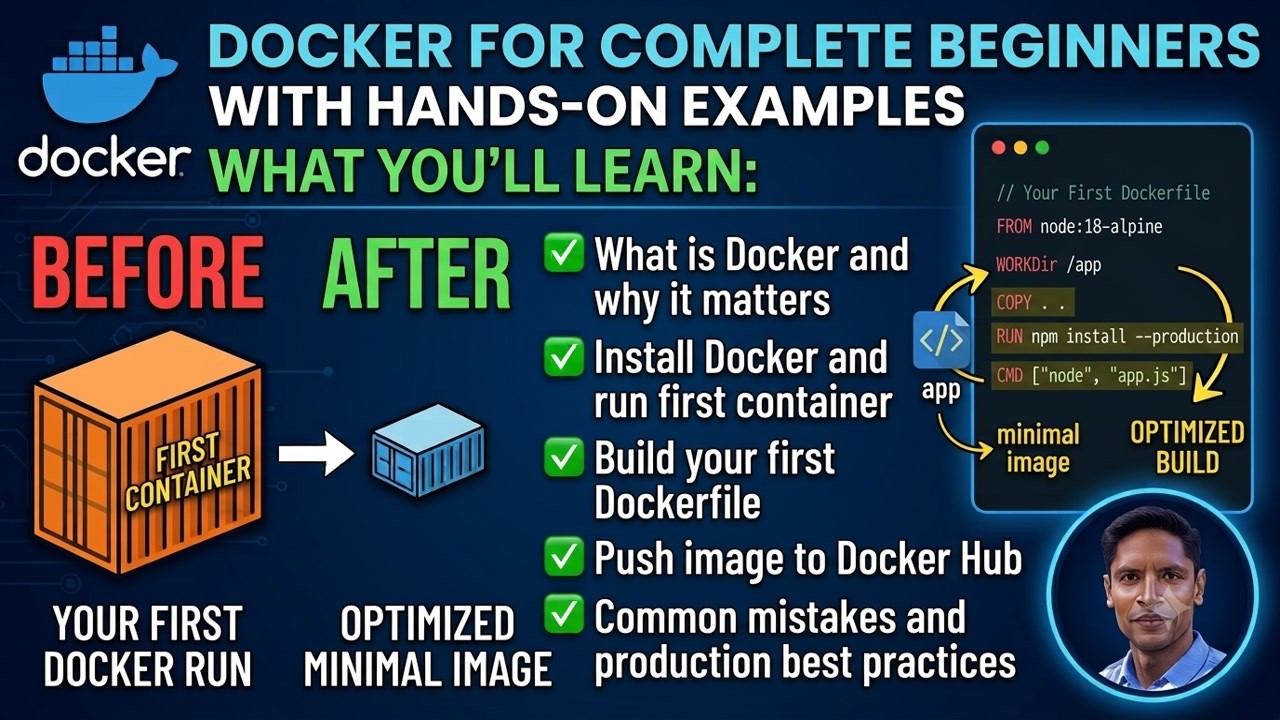 Docker для начинающих: запустите свой первый контейнер 2026 | DeepShell Trainer