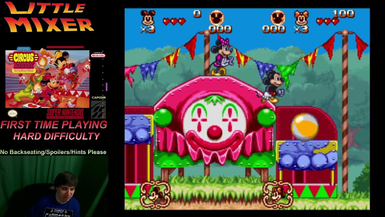 First time playing GREAT CIRCUS MYSTERY WITH MICKEY AND MINNIE - HARD DIFFICULTY - SNES