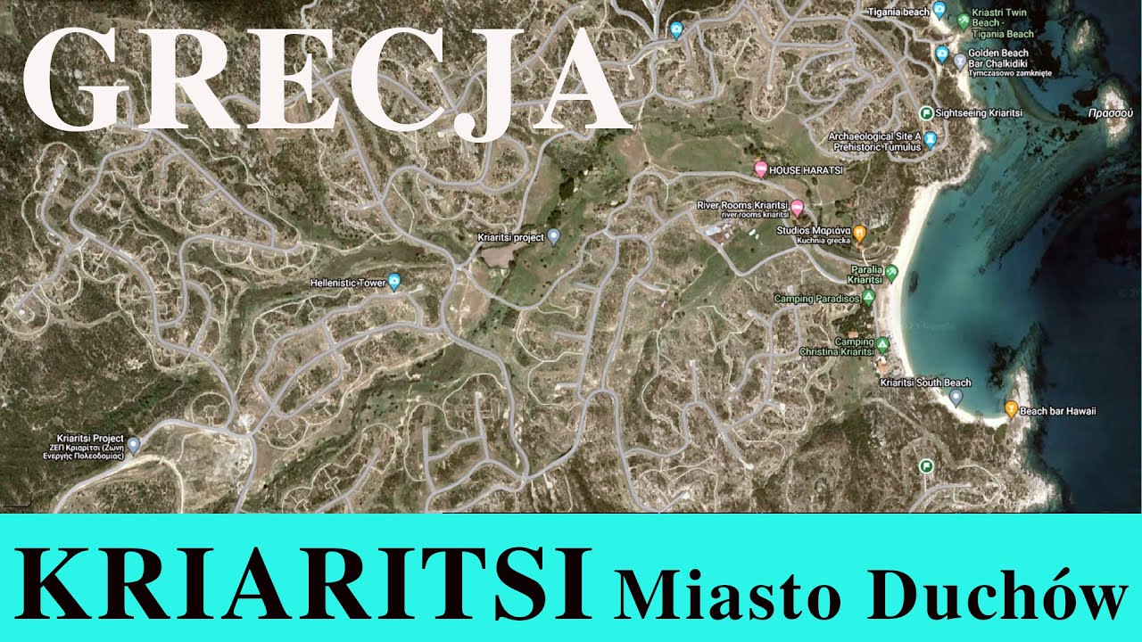 GRECJA GREECE PROJEKT KRIARITSI Chalkidiki  Miasto WIDMO . TIGANIA BEACH wrzesień 2023
