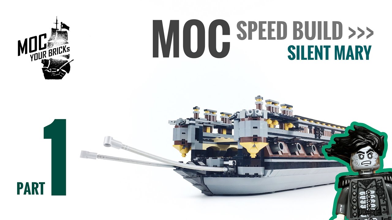 Lego pirate ship MOC : Silent Mary Speed Build Part 1