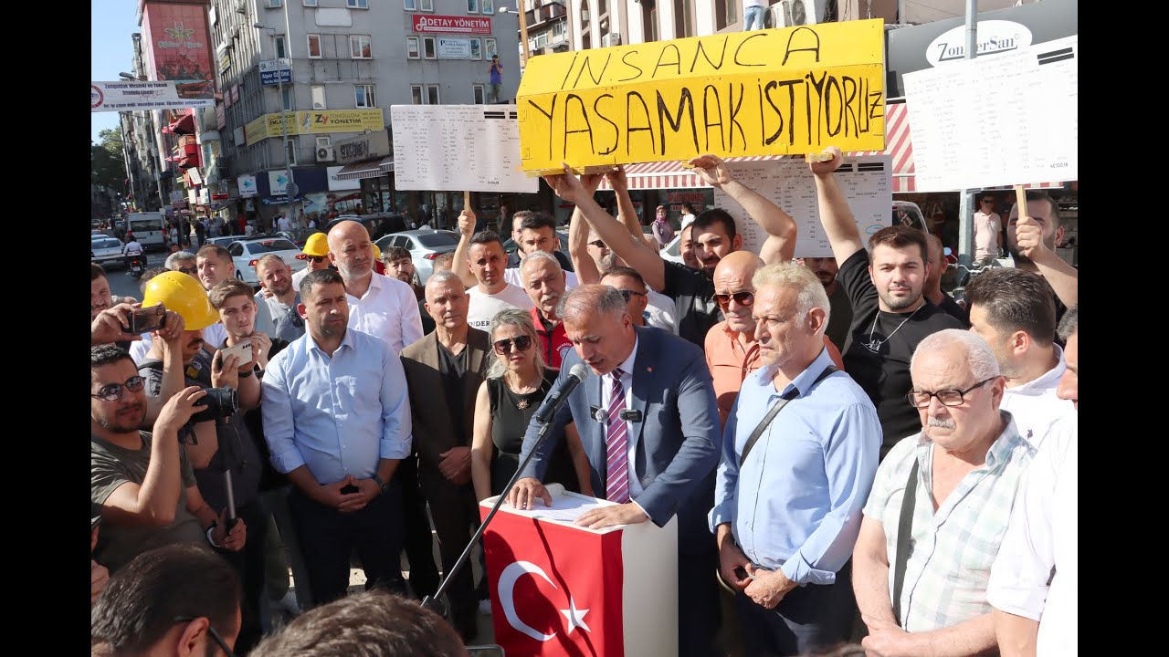 KAMU İŞÇİLERİ EYLEMLERİNİ SÜRDÜRÜYOR : MADEN İŞÇİSİ “ARTIK YETER” DEDİ!