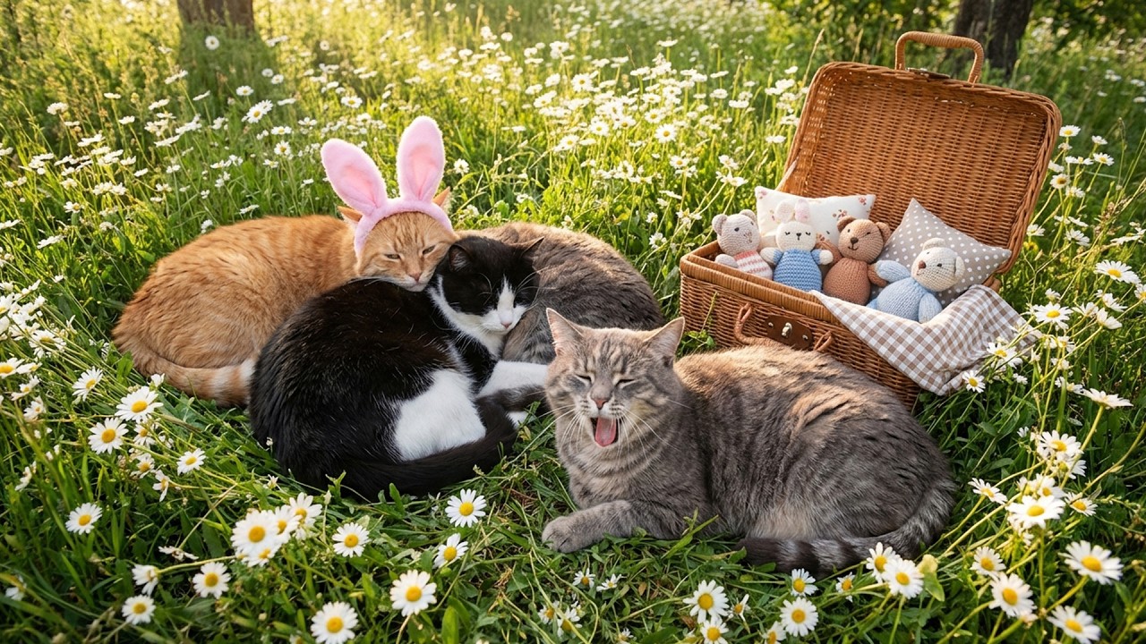 12 часов успокаивающей музыки для кошек 🐈 Мягкие звуки для сна, расслабляющие кошек и снимающие т...