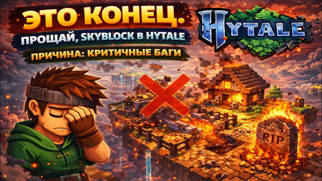 Это конец. Прощай, Skyblock в Hytale | Причина: критичные баги