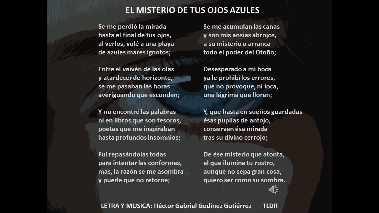 El misterio de tus ojos azules