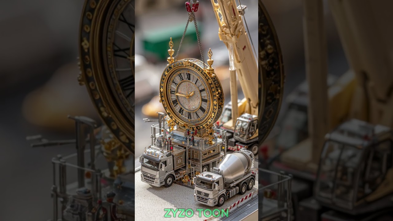 Building Big Ben in Miniature | Construction with Realistic Vehicles 