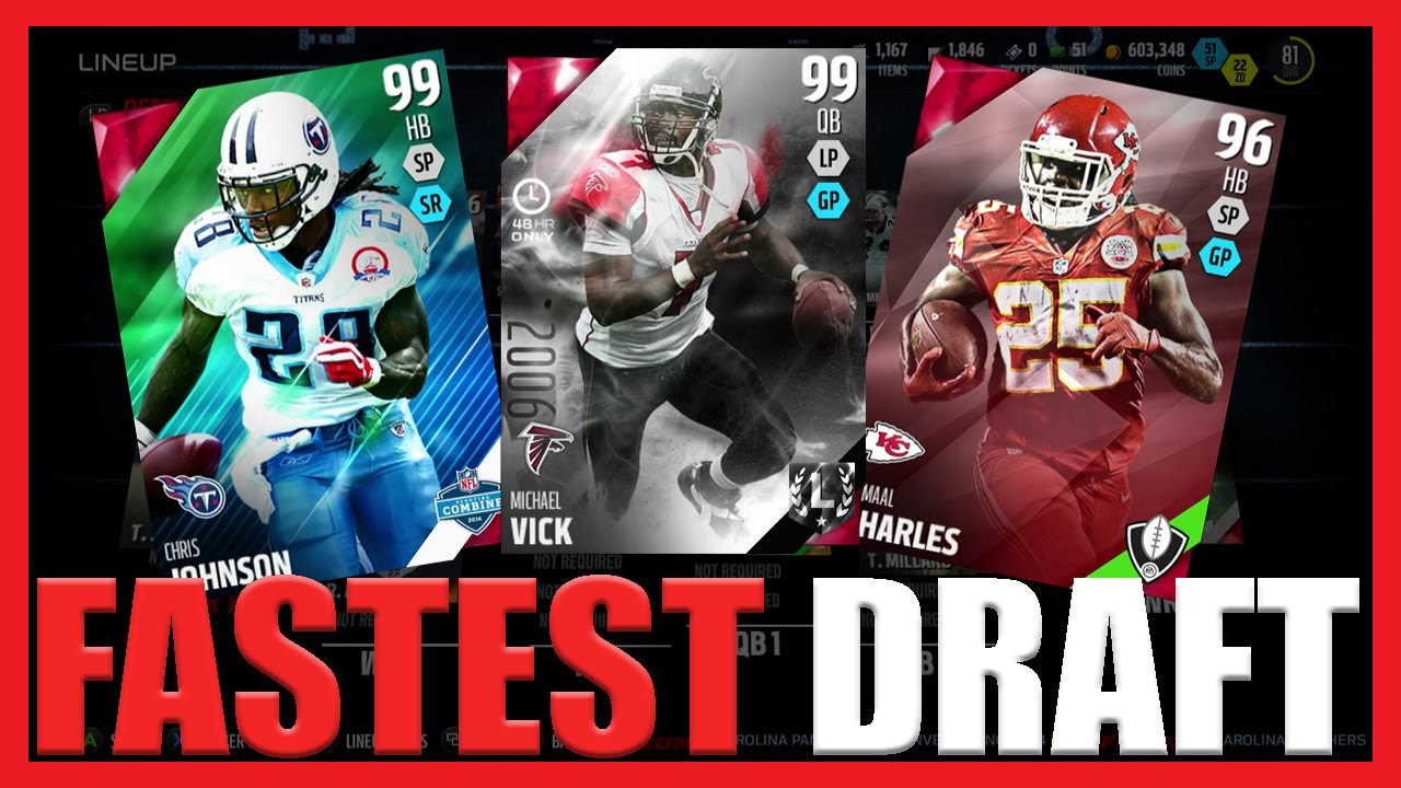 FASTEST PLAYERS DRAFT! MADDEN 16 99 DISCARD DRAFT CHAMPS CHALLENGE