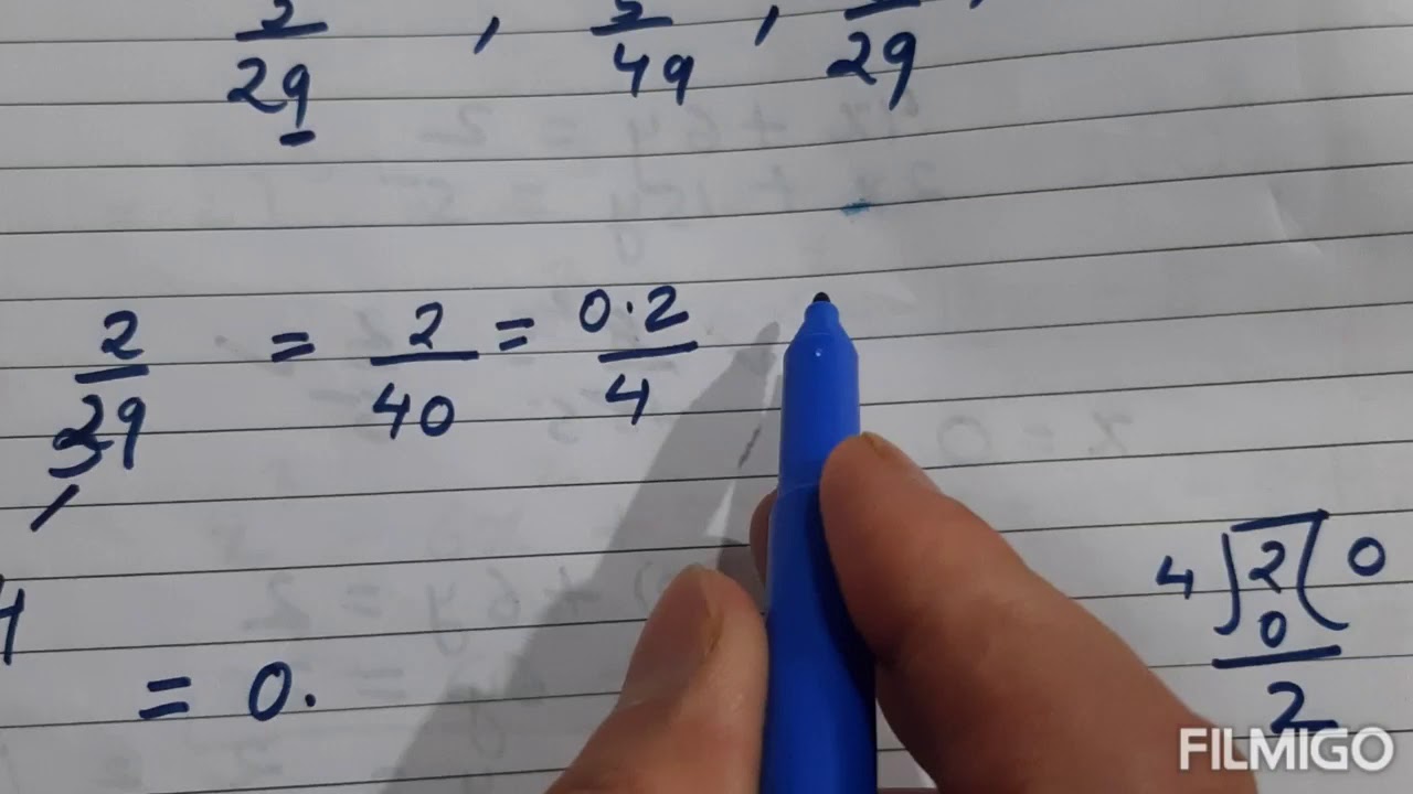 Vedic Maths part 48( finding decimal of vulgar fraction )