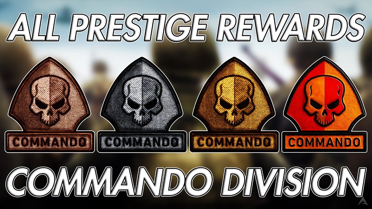ALL PRESTIGE REWARDS FOR COMMANDO DIVISION! SECRET DIVISION WEAPONS! (WW2 Division Prestige Rewards)
