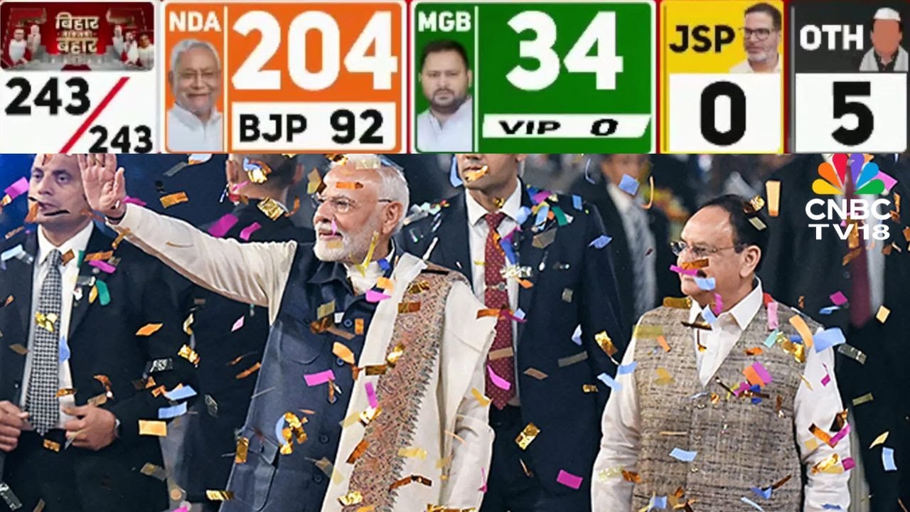 Bihar Election Result 2025: PM Modi Hails Bihar Mandate | Nitish Kumar | NDA | Tejashwi Yadav