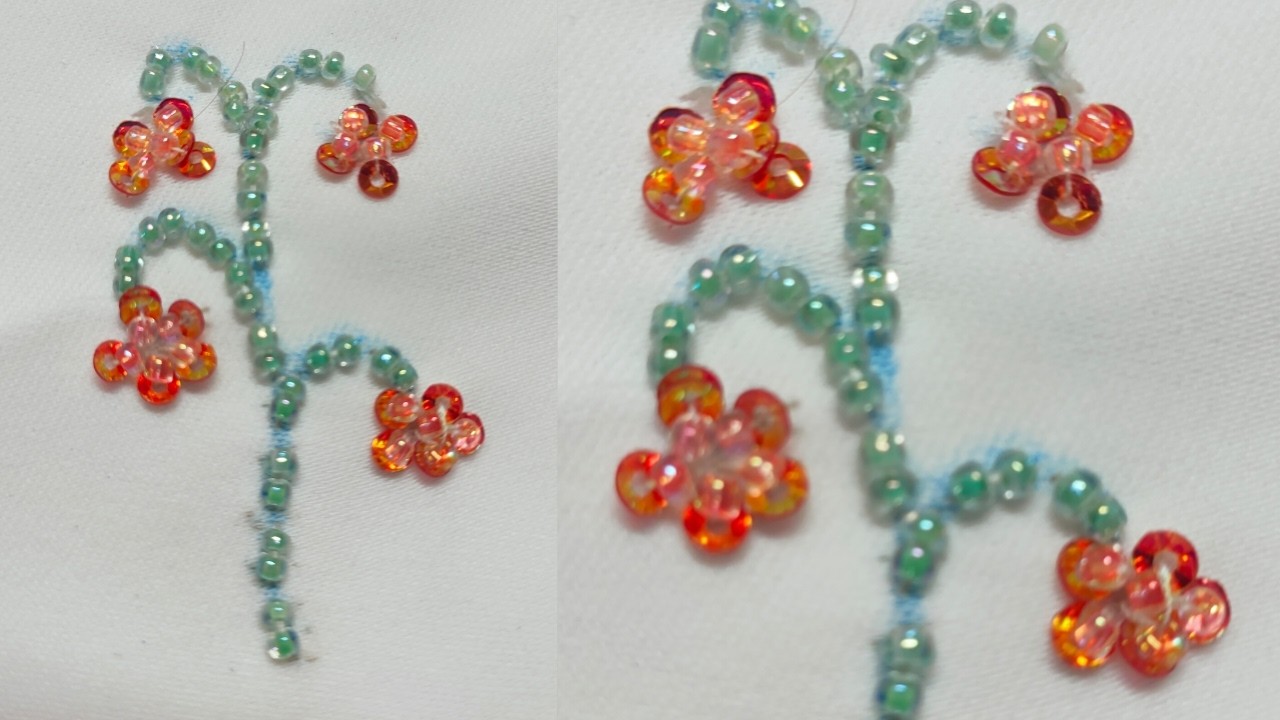 Bead design , Try bead embroidery design