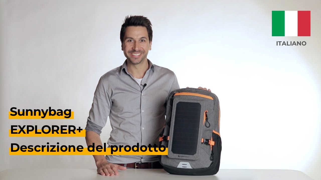 Sunnybag EXPLORER+ zaino solare - Descrizione del prodotto - ITALIANO / ITALIAN