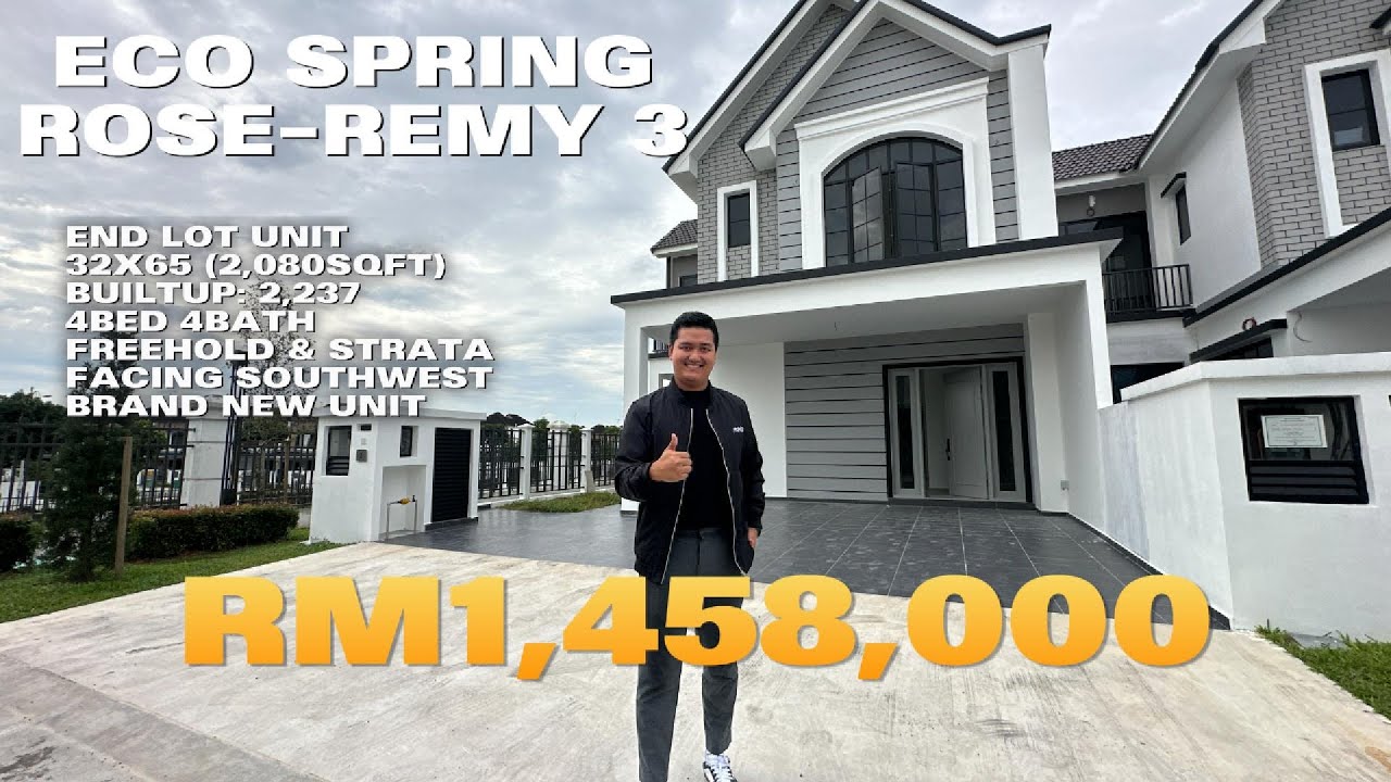 Eco Spring | Rose Remy 3 | Brand New End Lot | House Tour #housetour #property