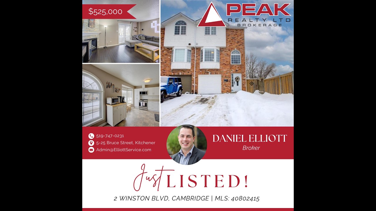 Virtual  Walk Through - 2 WINSTON Boulevard, Cambridge, Ontario, N3C 1L4
