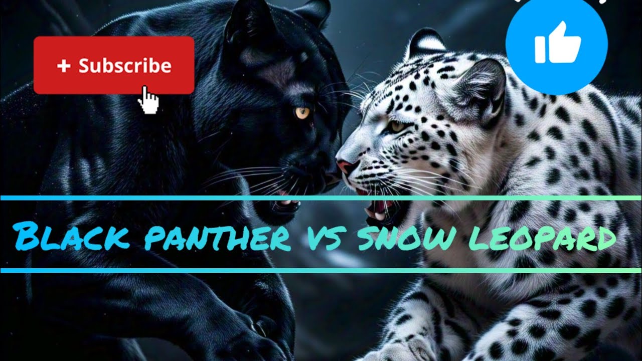 Black Panther Vs Snow Leopard #Kiddostories