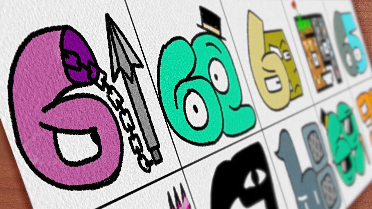 Drawing Number Lore | 61, 62, 63, 64, 65, 66, 67, 68, 69, 70 #number #XxSoupEarthSocietyxX